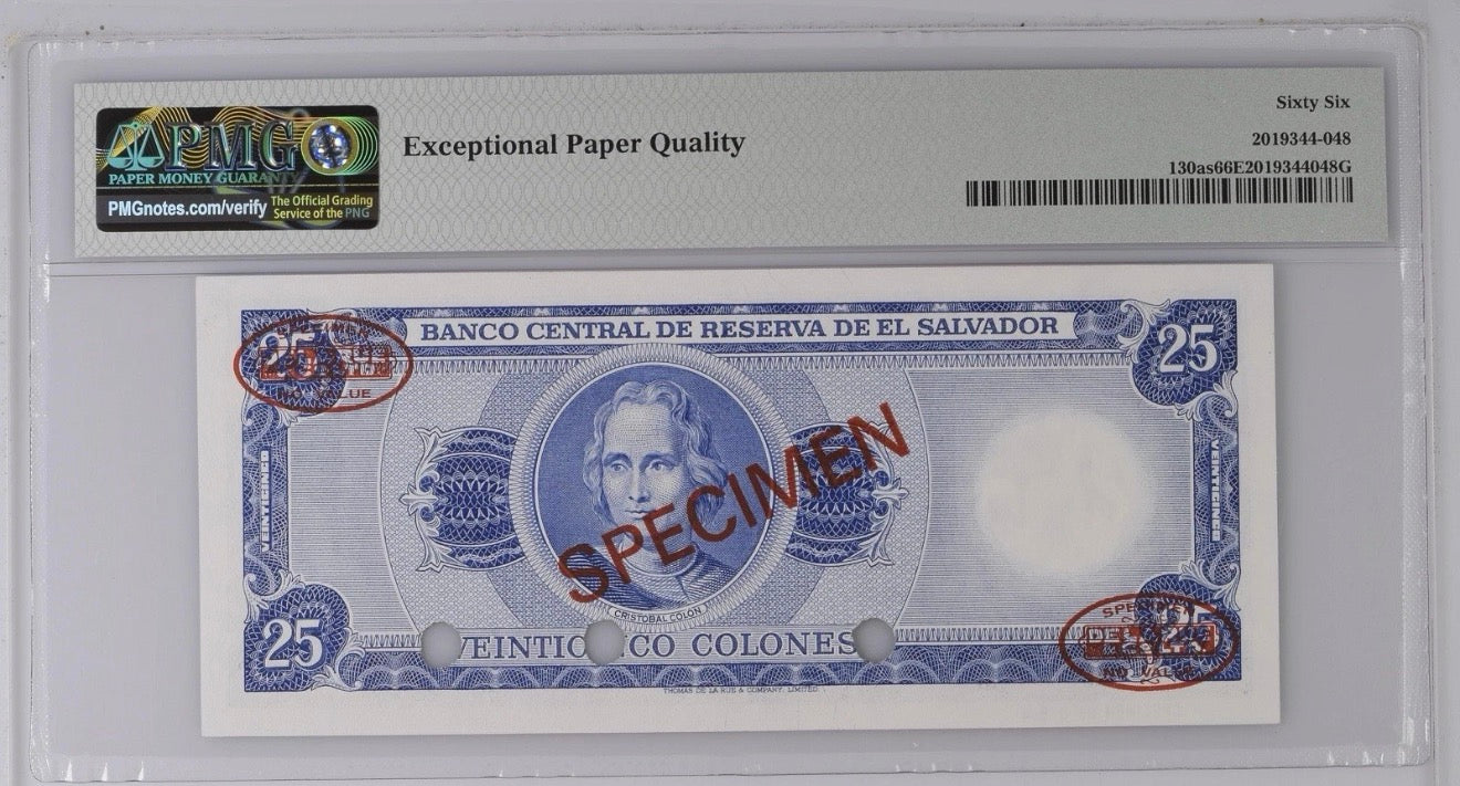25 Colones 1978 Specimen TOP POP