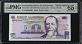 5 Quetzales sin pirámide 1969-83 Specimen