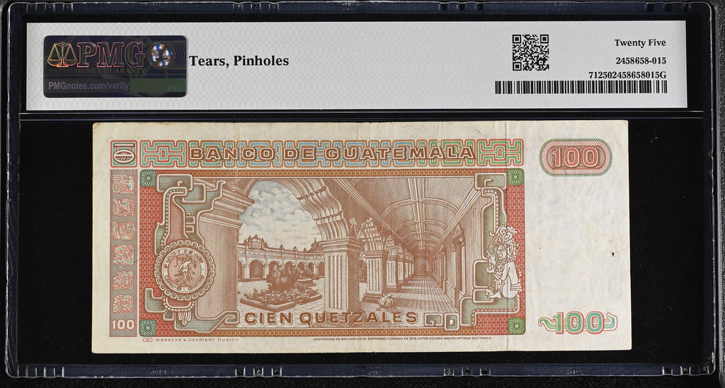 100 quetzales 1987
