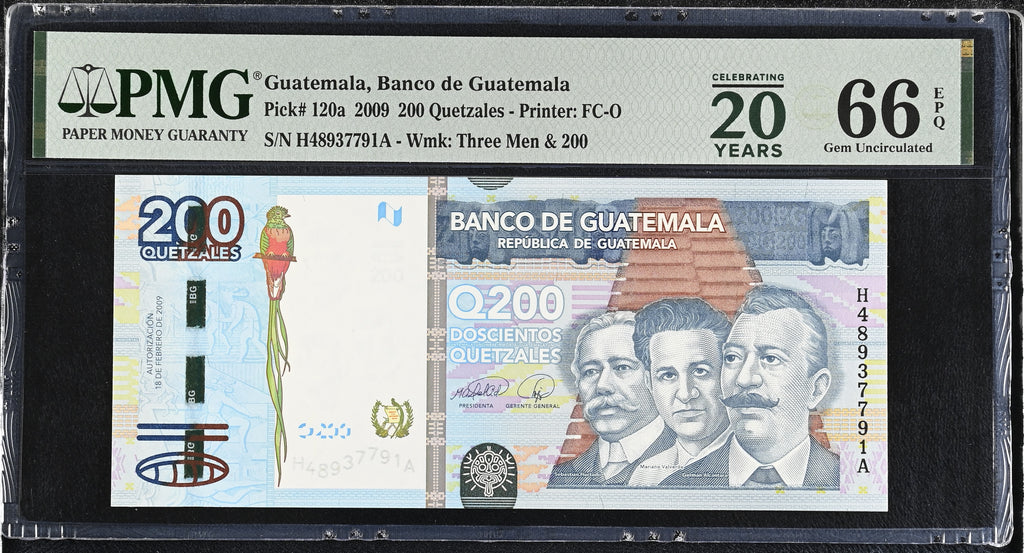 200 quetzales 2009