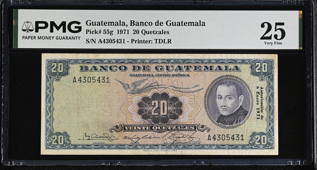 20 quetzales 1971