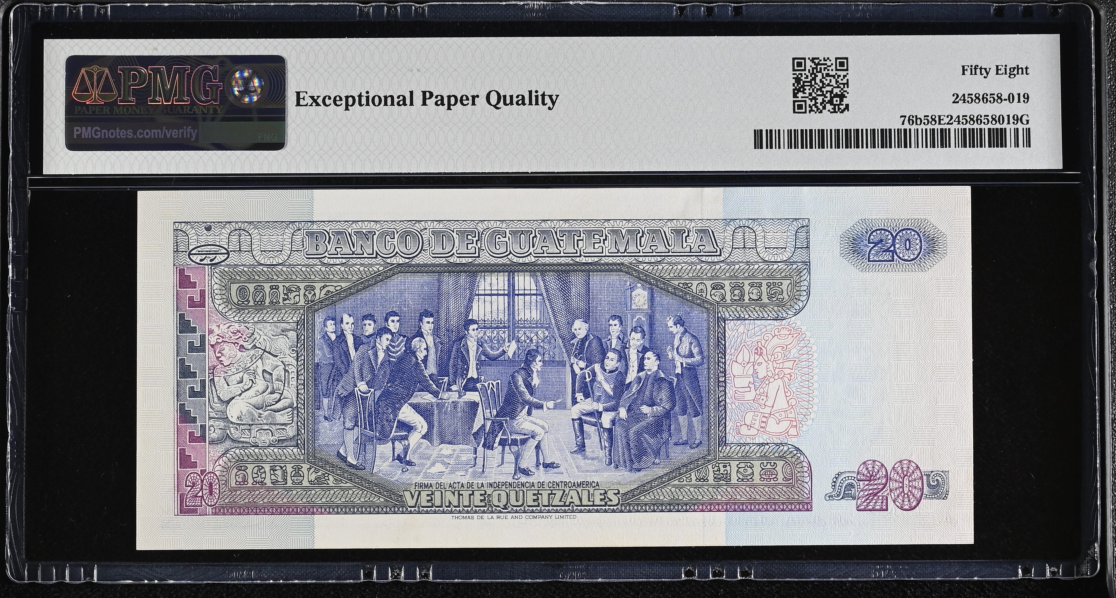 20 quetzales 1990