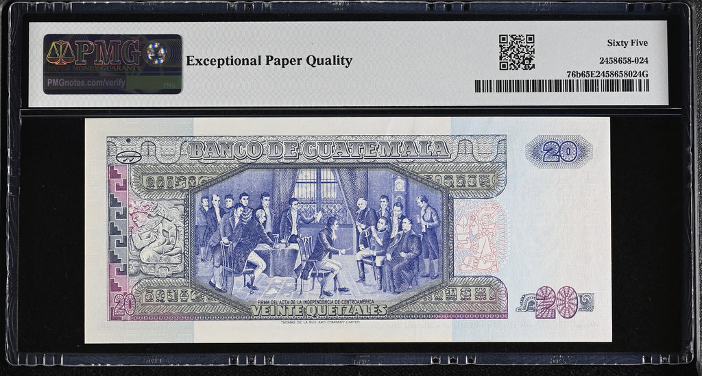 20 quetzales 1990