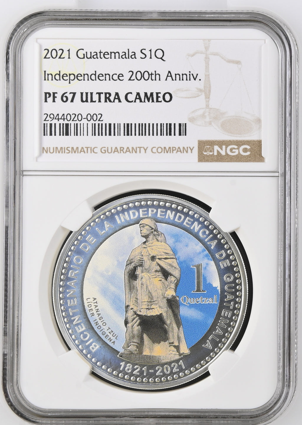 1 Quetzal Bicentenario