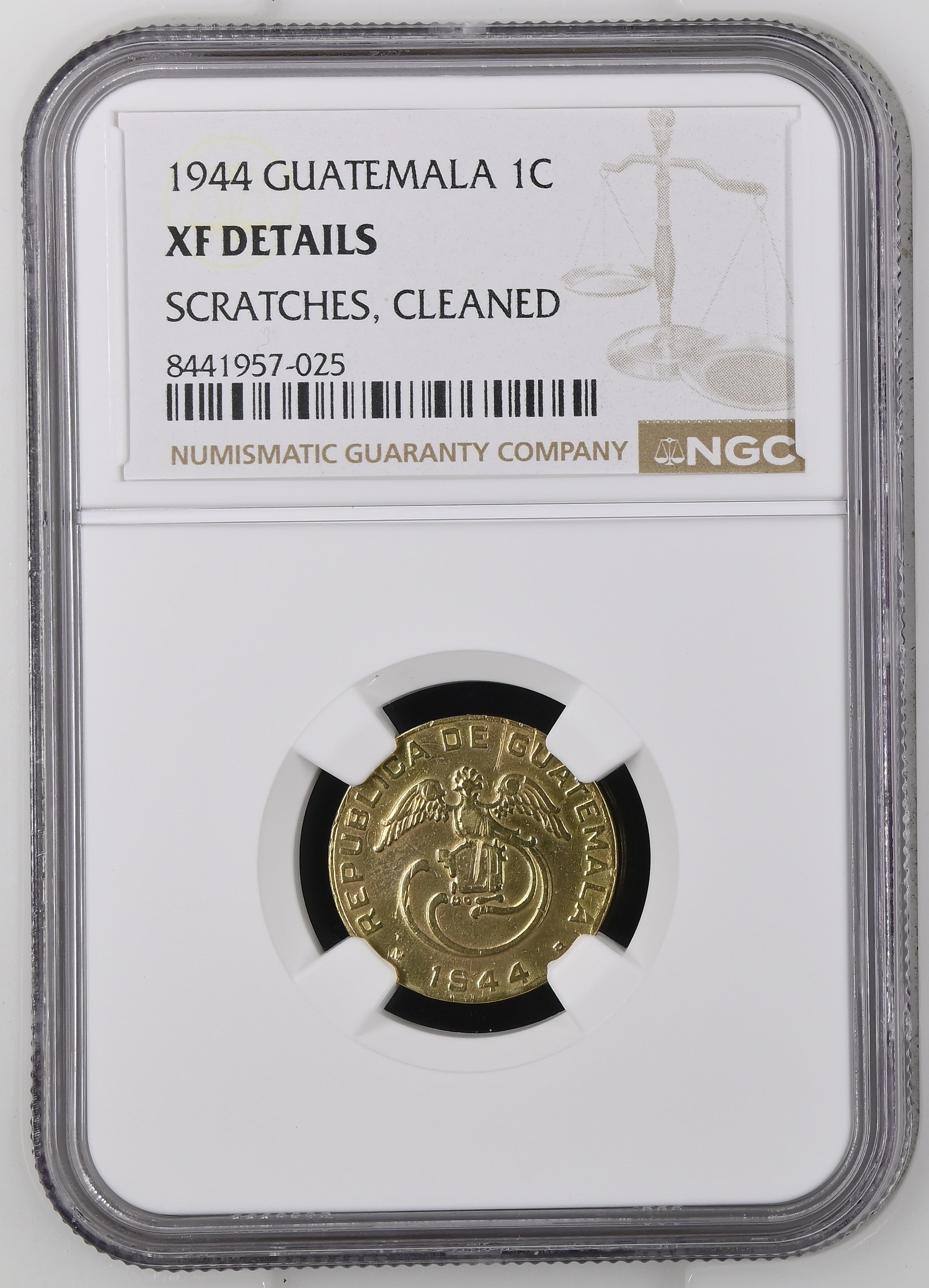 1944 Guatemala 1 centavo