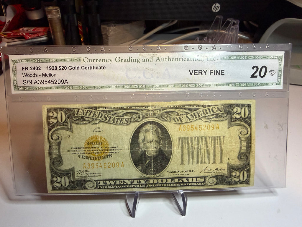 20 Dólares 1928 Gold Certificate