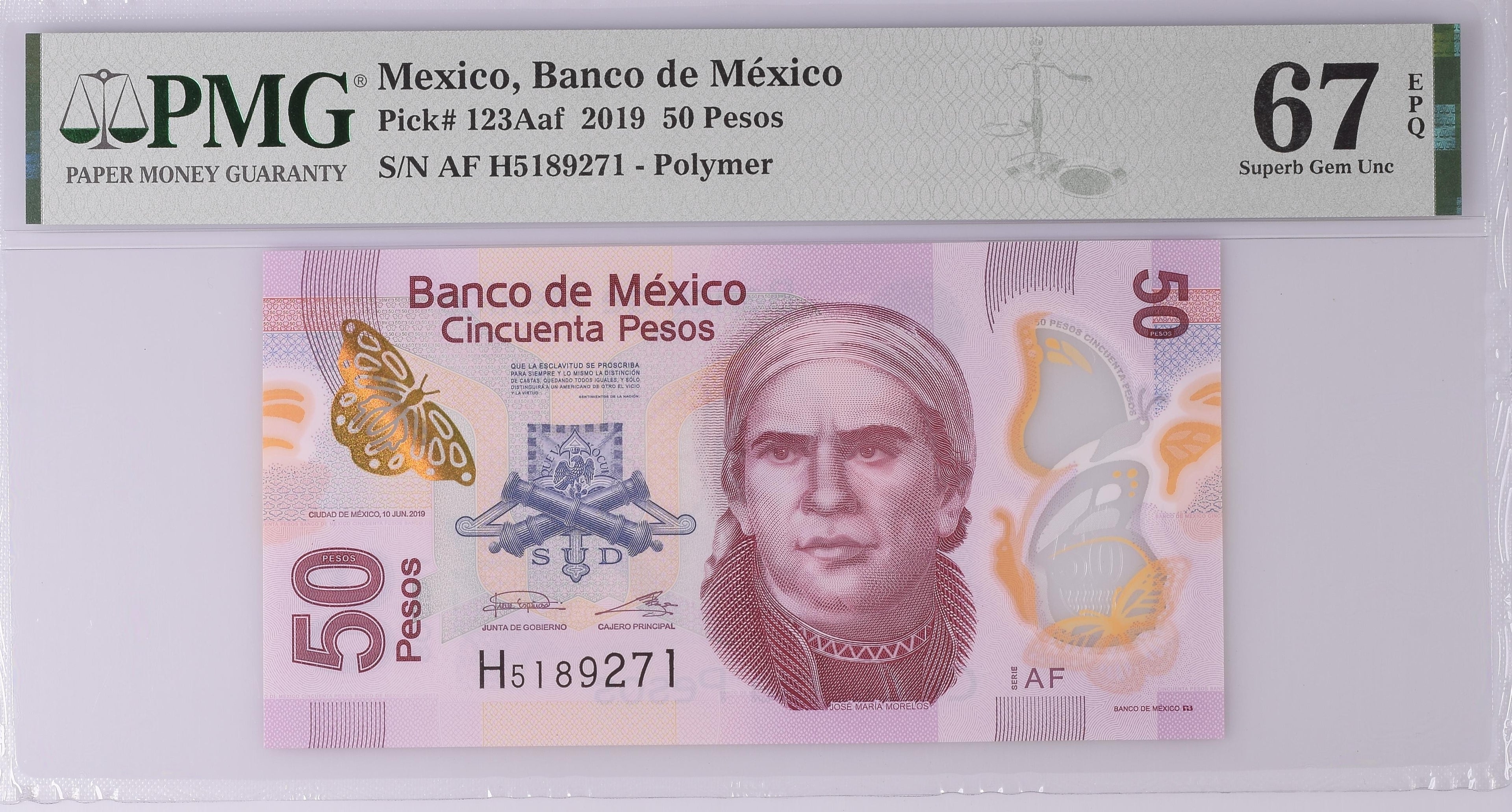 50 Pesos 2019 Banco de México