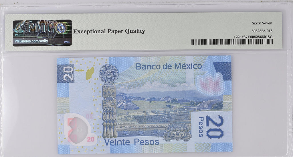 20 Pesos 2016 Banco de México