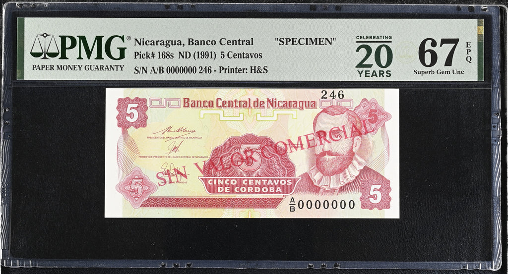 5 Centavos ND (1991) SPECIMEN
