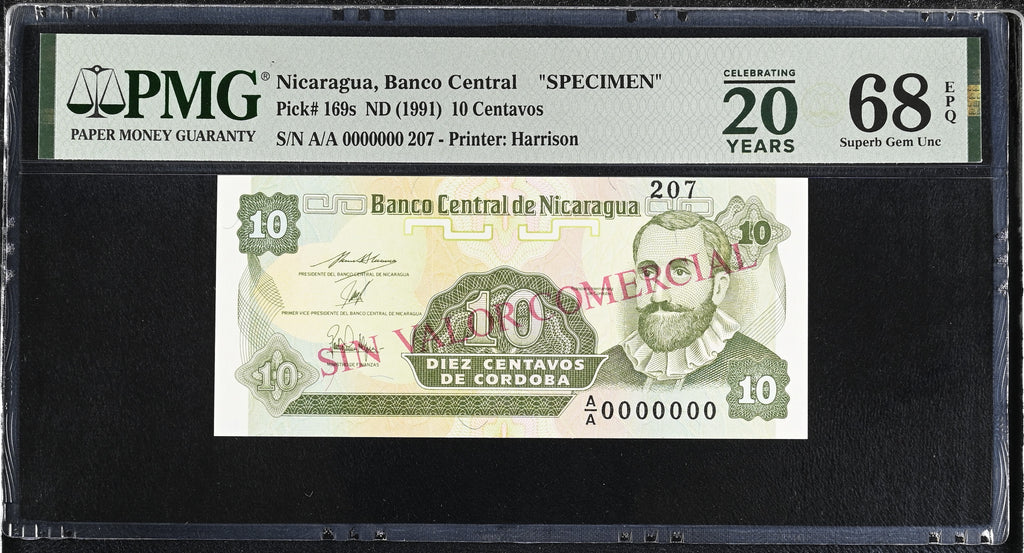 10 Centavos ND(1991) SPECIMEN