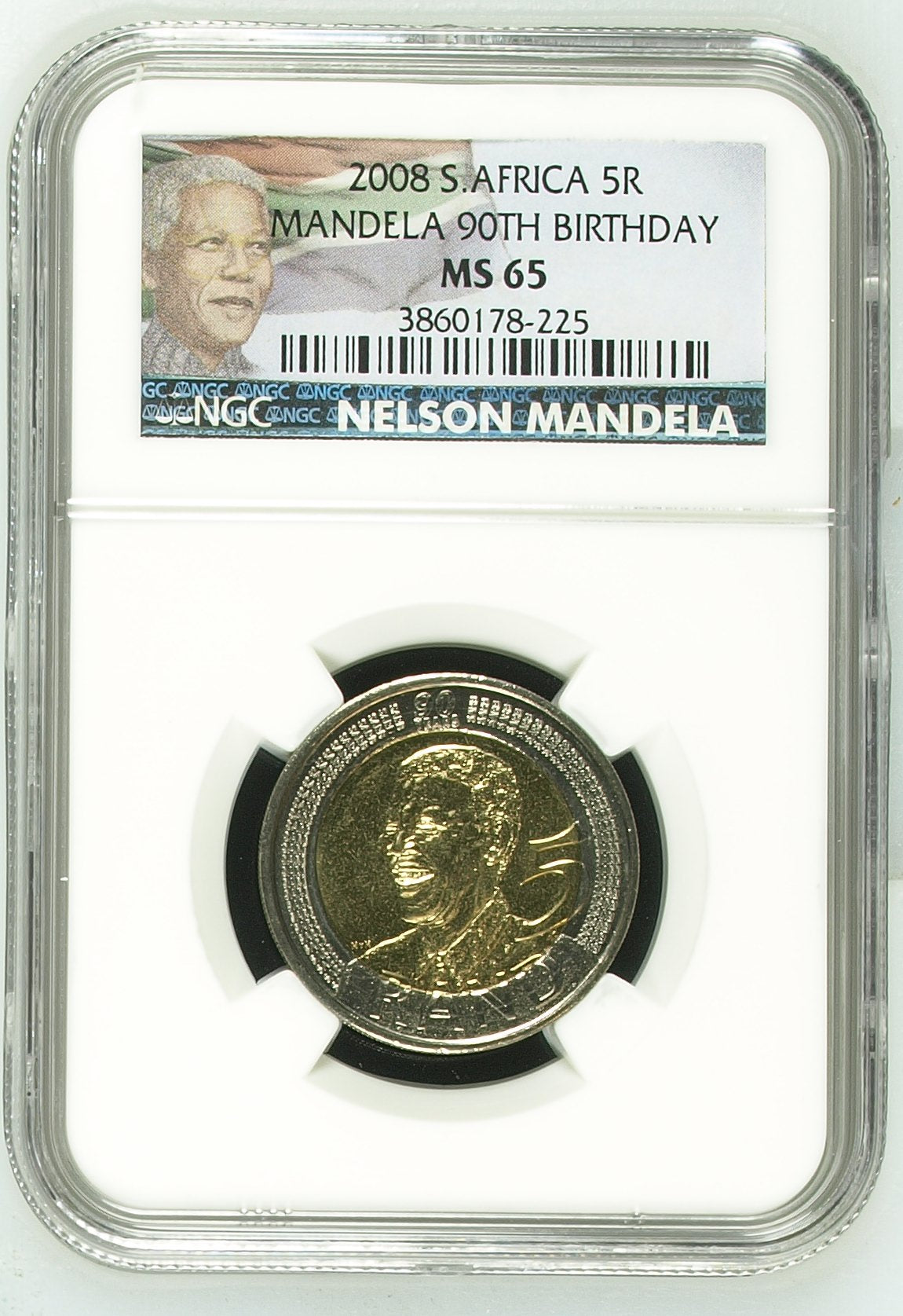 2008 S. Africa 5R Mandela 90th Birthday