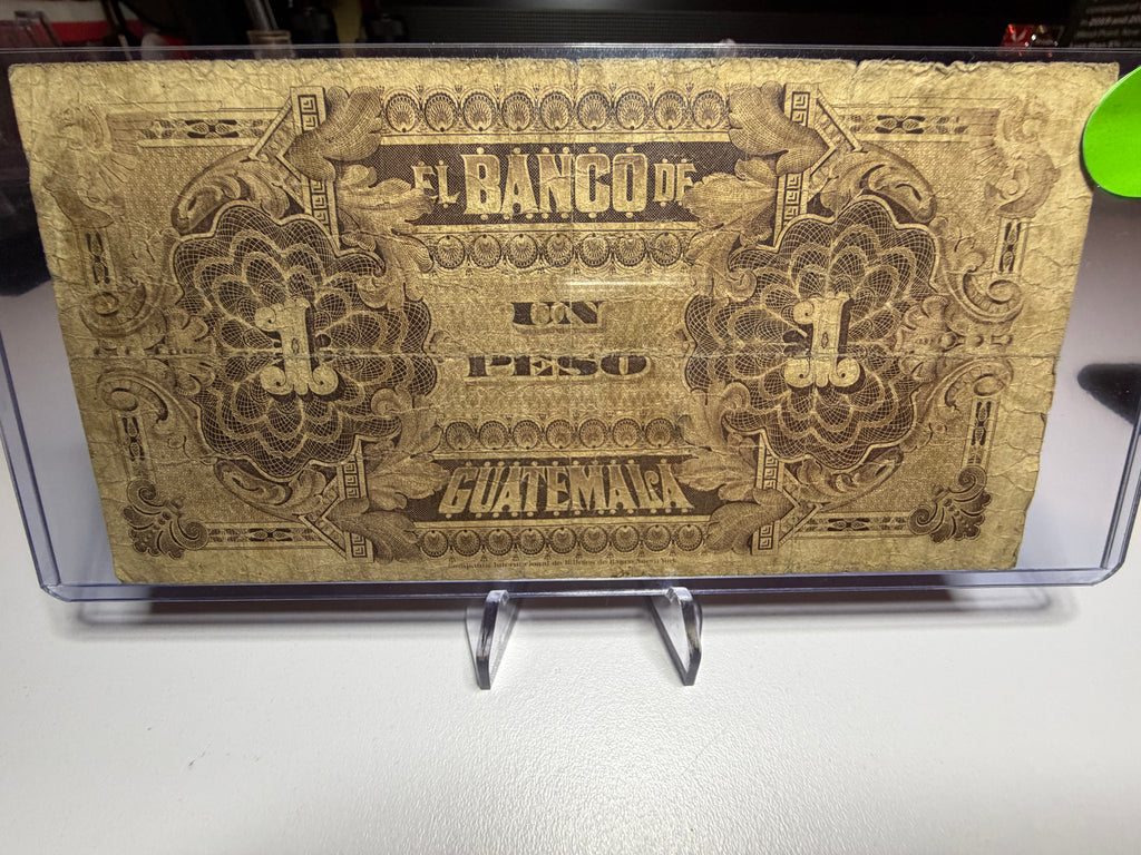 1 Peso 1915 Ferrocarriles El Banco de Guatemala