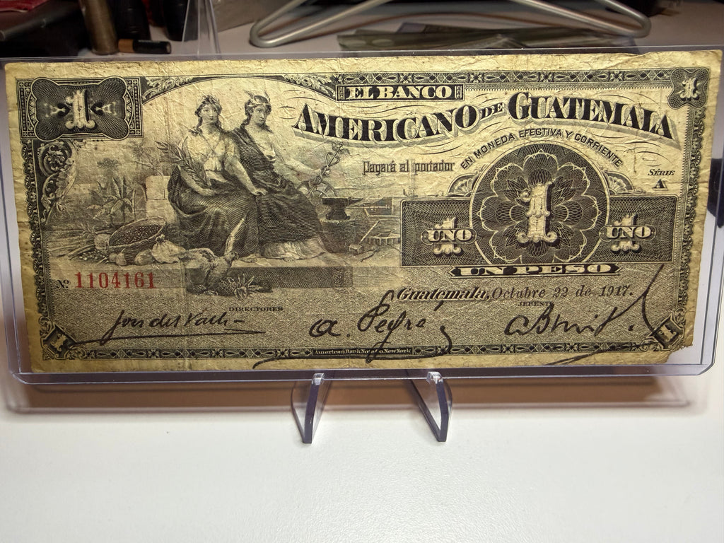 1 Peso 1917 Banco Americano