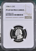 1986 S 25C PF69 Ultra Cameo