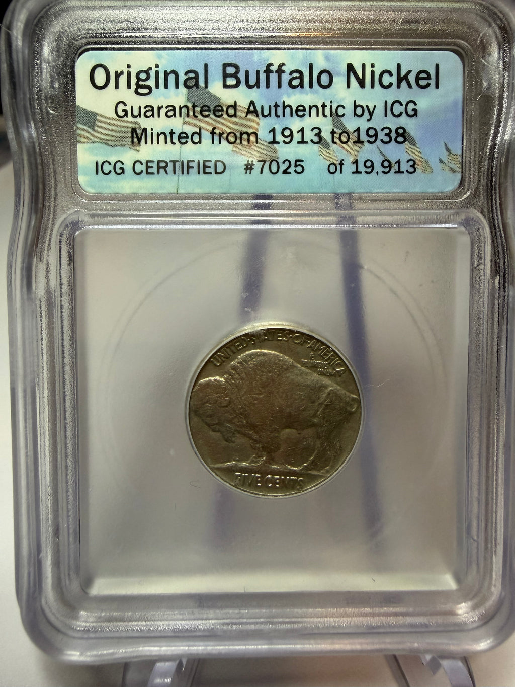 1936 Buffalo Nickel ICG Authentic