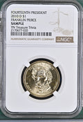 14TH President Franklyn Pierce 2010-D $1 Dollar