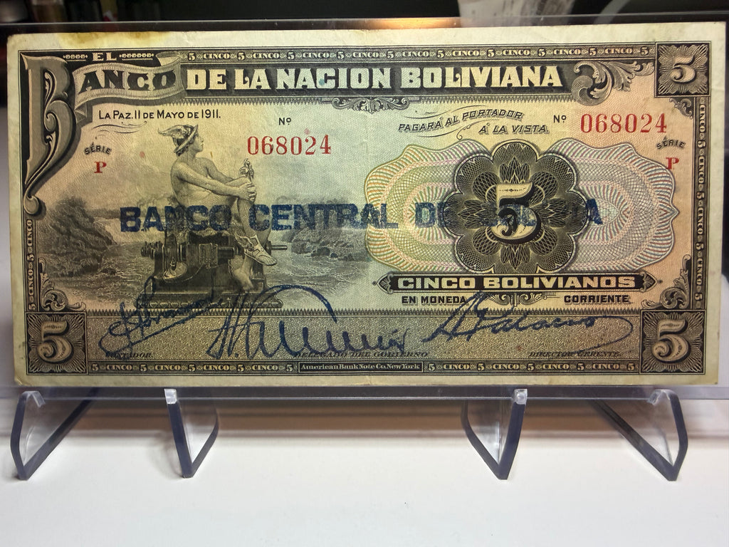 5 Bolivianos 1911