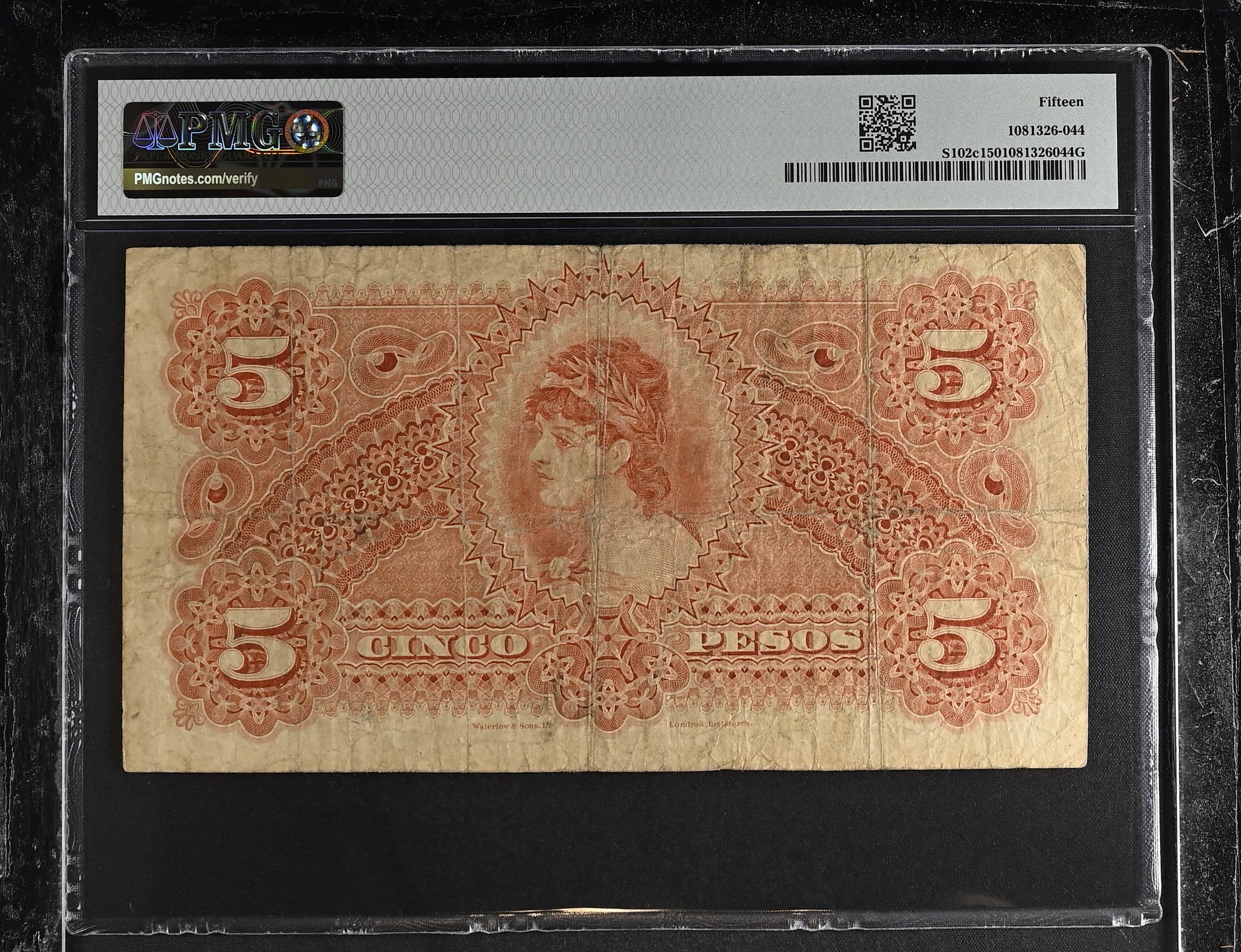 5 Pesos 1917 Banco Agrícola Hipotecario